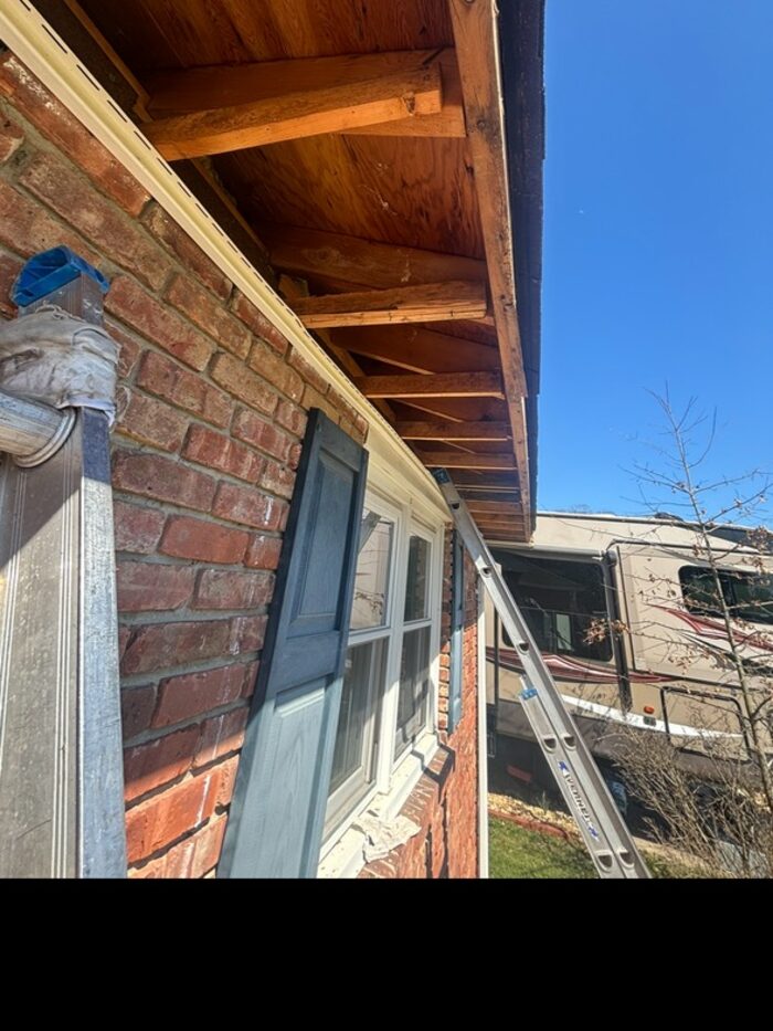Spring debris buildup in NJ gutters