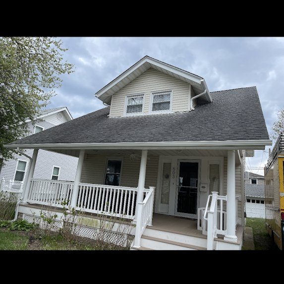Bradley Beach bungalow, front view