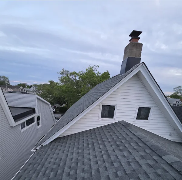 Bradley Beach Triple Play: GAF Pewter Gray Roofs on the House, Garage, and Shed, Plus New Gutters and Guards