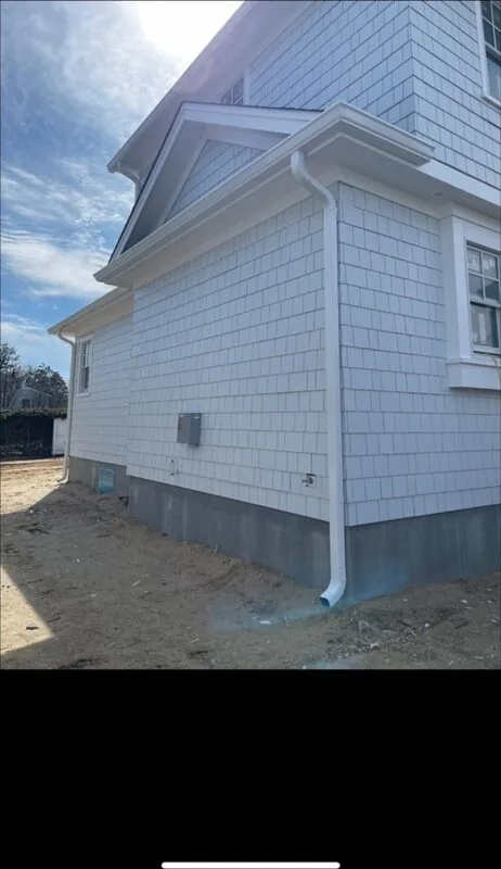 Gutter downspout and fascia wrap in Spring Lake Heights