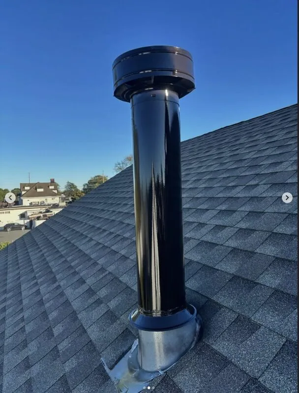 Flue pipe restoration with high-heat coating