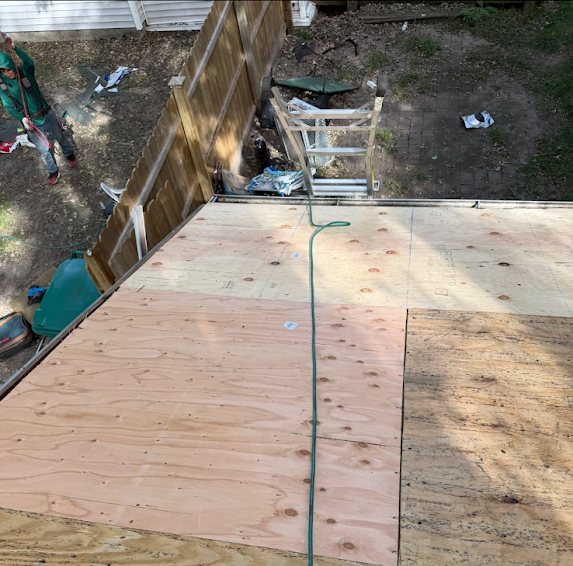 Toms River Roof Replacement: Rotted Decking Out, GAF Timberline HDZ Charcoal On, Plus a New Flat Roof and Garage
