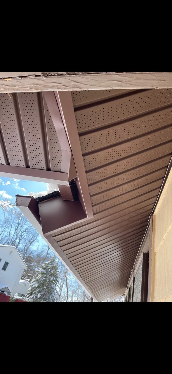 Brown soffit replacement